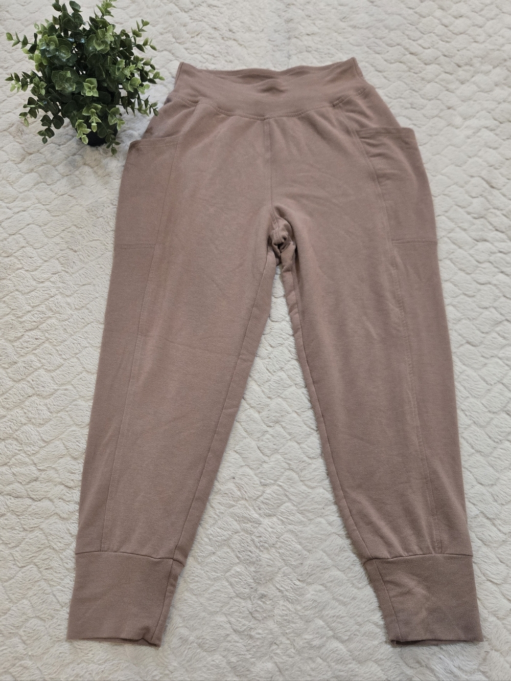 Old Navy Live-In French Terry Tan Jogger SweatPants, Size Small